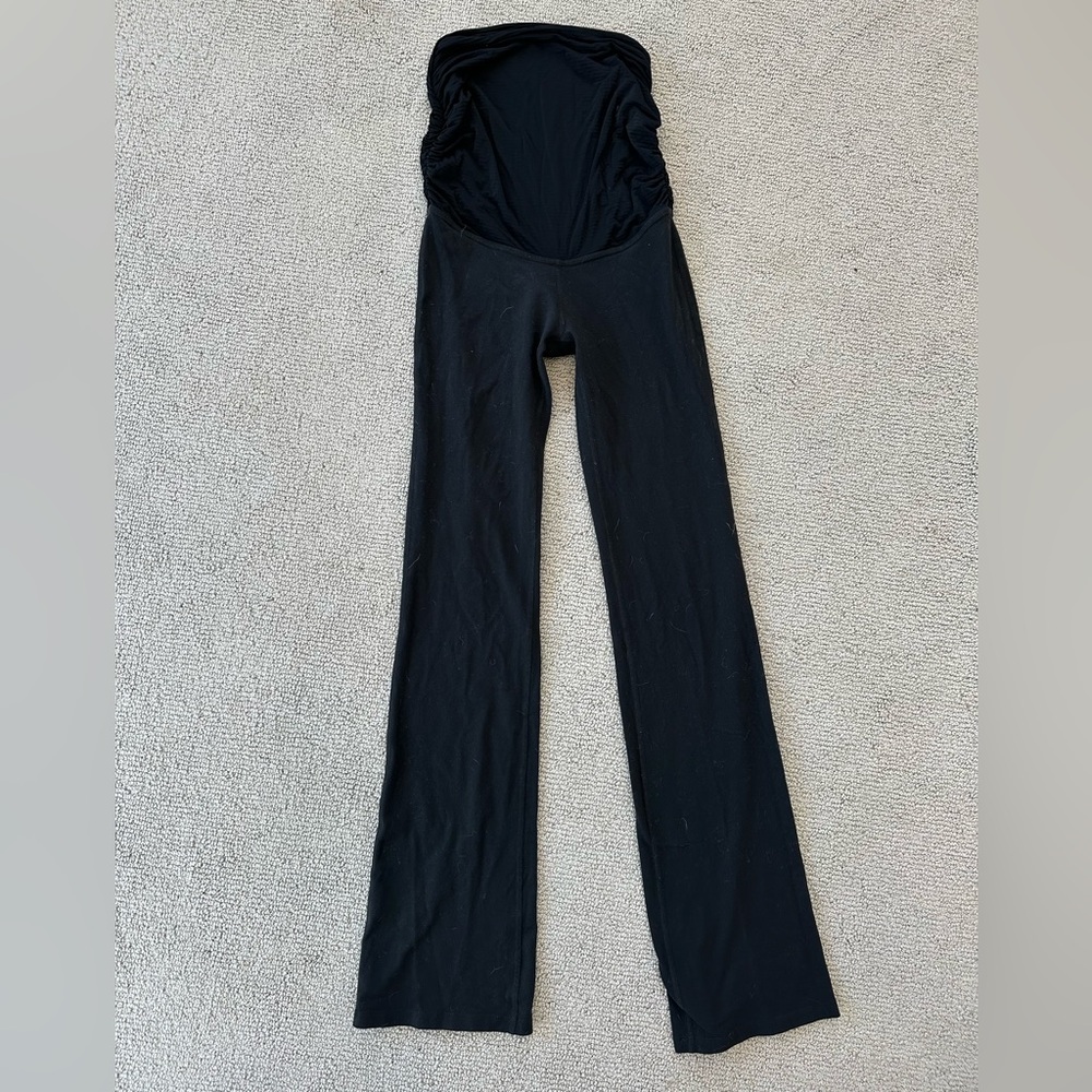 Beyond Yoga Black Maternity Flare Leggings